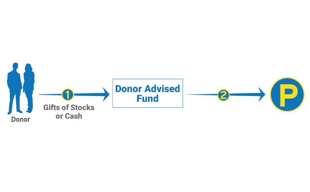 Flowchart of a Donor Advised Fund